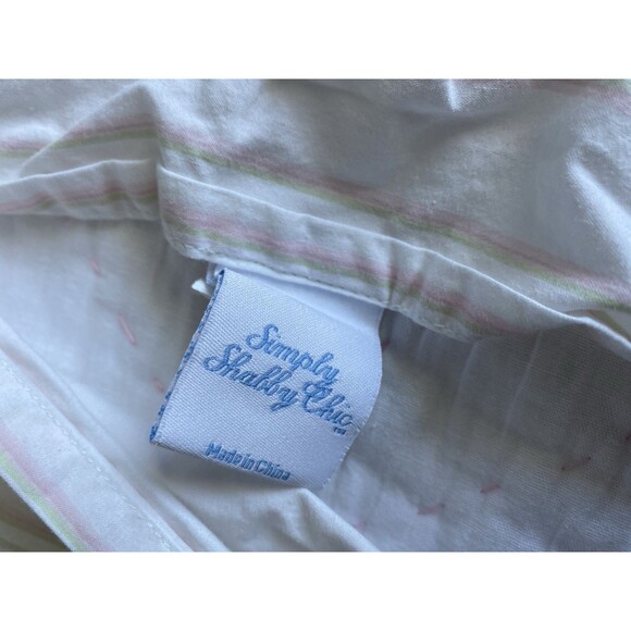 Simply Shabby Chic Standard Quilted Pillow Sham Floral Ruffle (2) - Picture 3 of 5